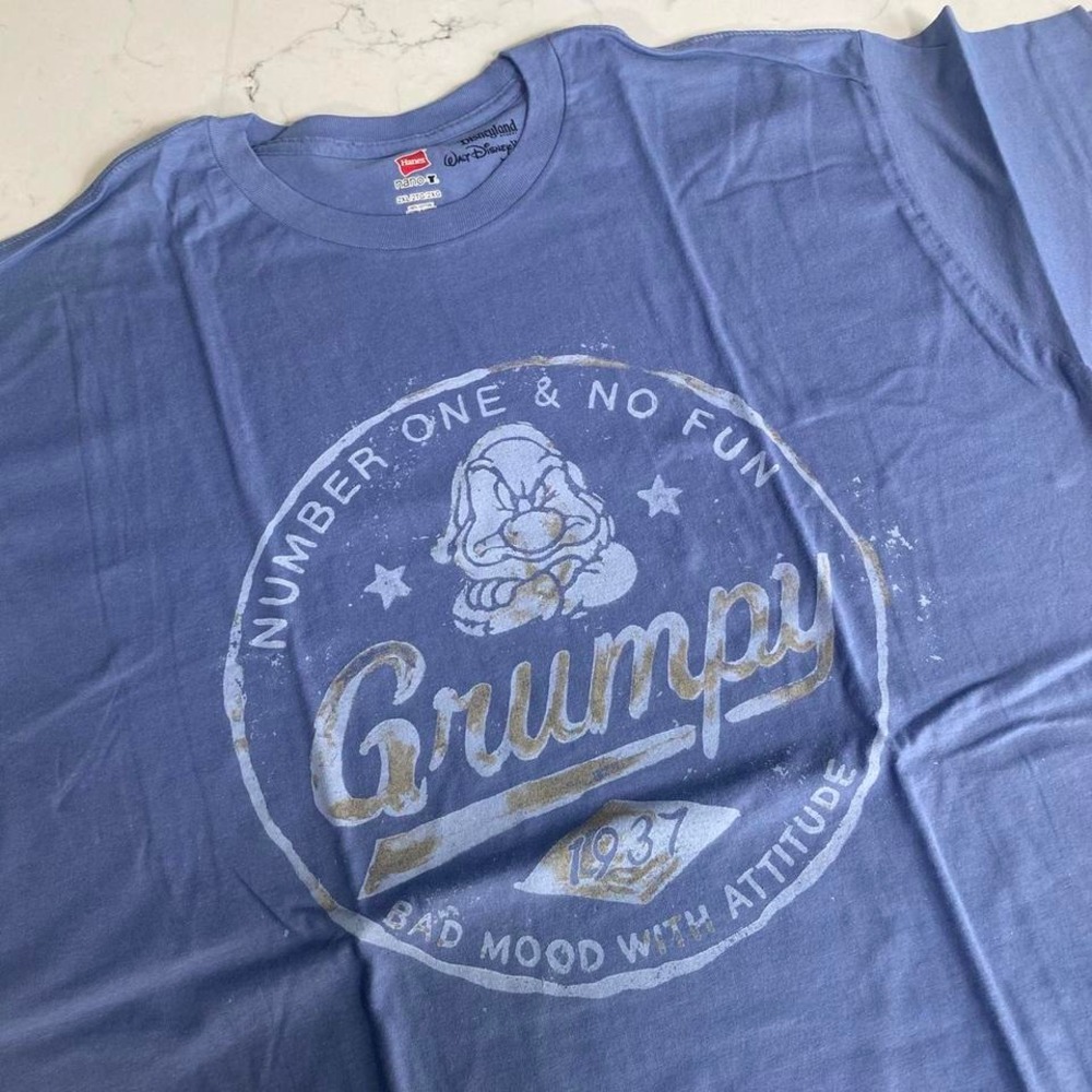 NWT Disney Disney Parks Grumpy "Number One & No‎ Fun" T-Shirt 2XL